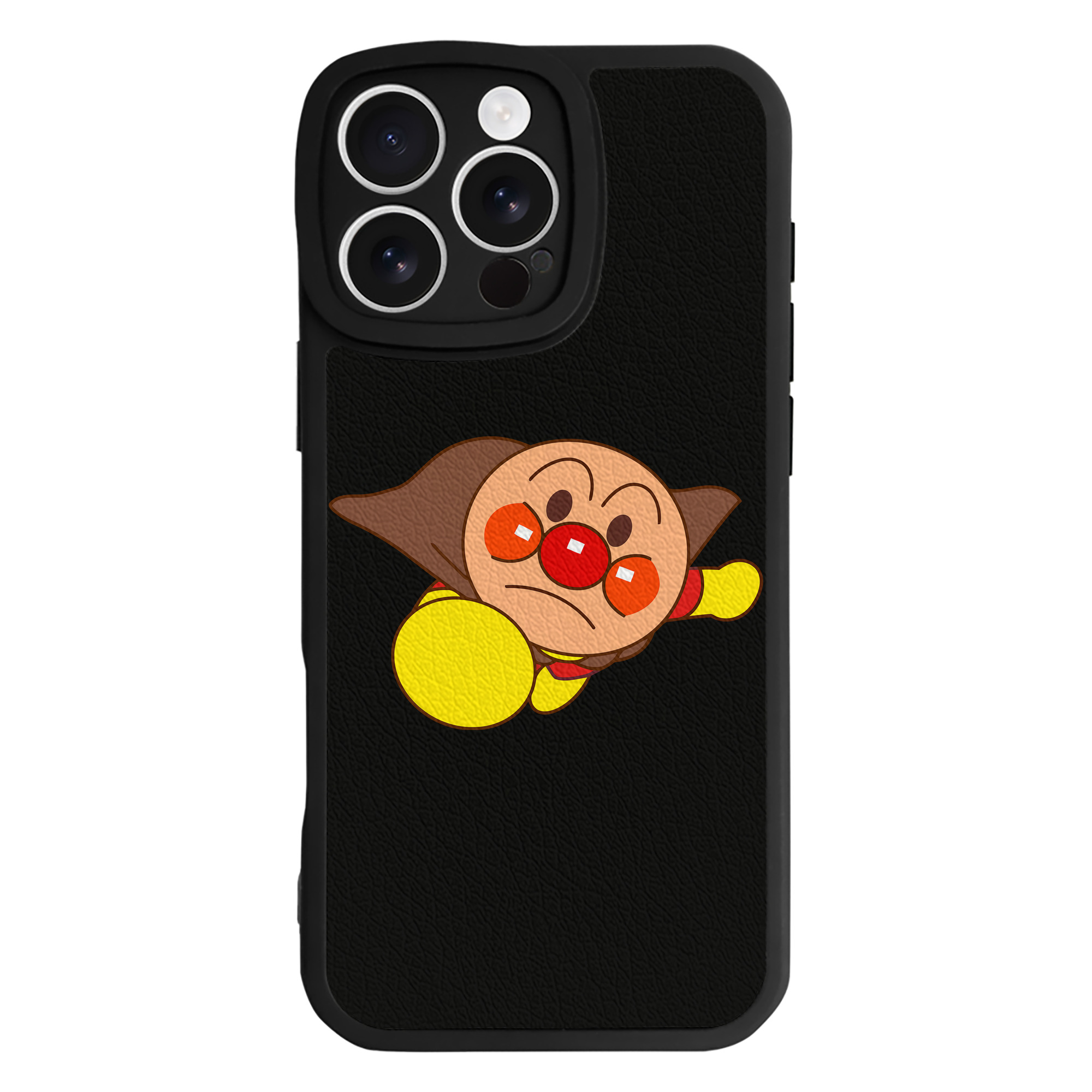 （画像用） アンパンマン Anpanman 【iPhone 16シリーズ対応】シリコンスマホケース（レザー調） 材質：シリコン
